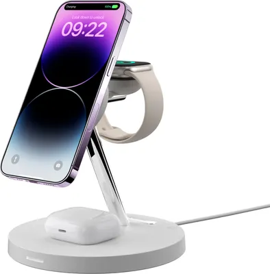 PowerStation 4-in-1 Magnetic Wireless Charging Stand White
