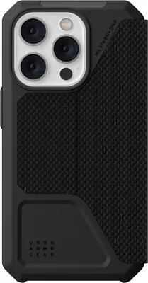 iPhone 14 Pro  Metropolis Folio Case - Kevlar Black