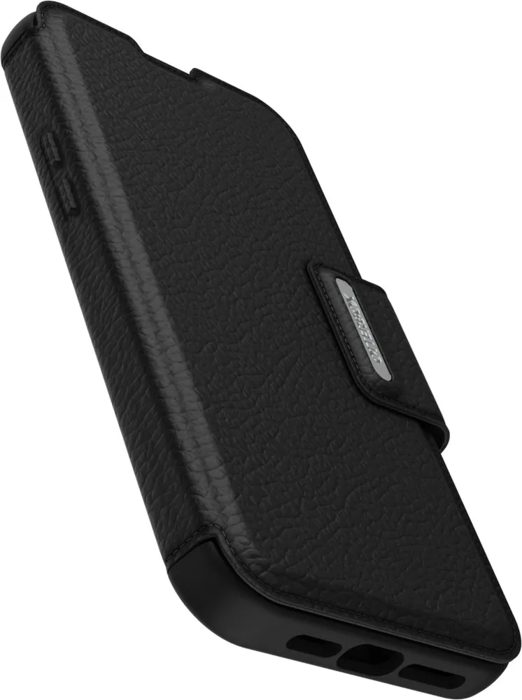 iPhone 14 Pro Max Otterbox Strada Leather Folio Case - Black (Shadow)