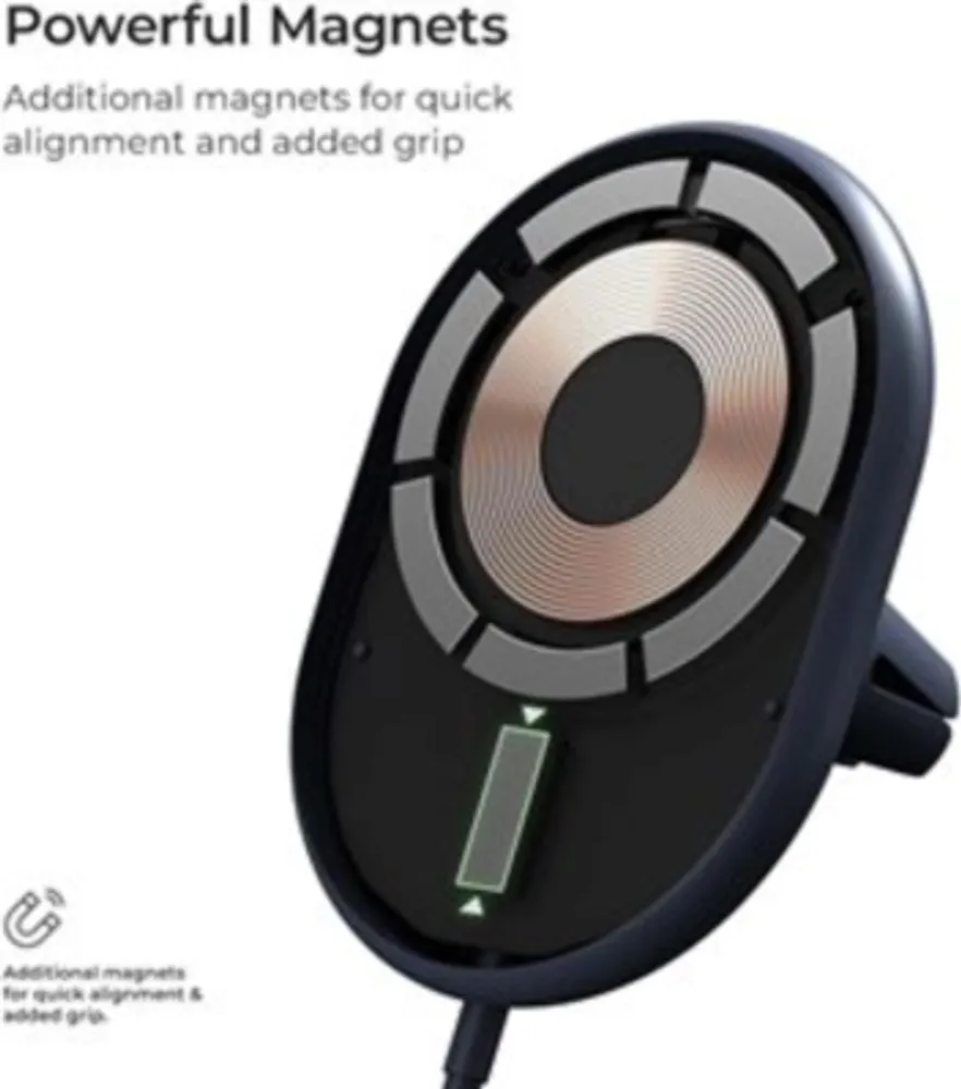 - Velox Magnetic Wireless Air Vent Car Mount 7.5W