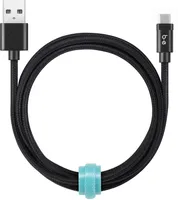 Blu Element -Braided Charge/Sync USB-C Cable 4ft - Black | WOW! mobile boutique