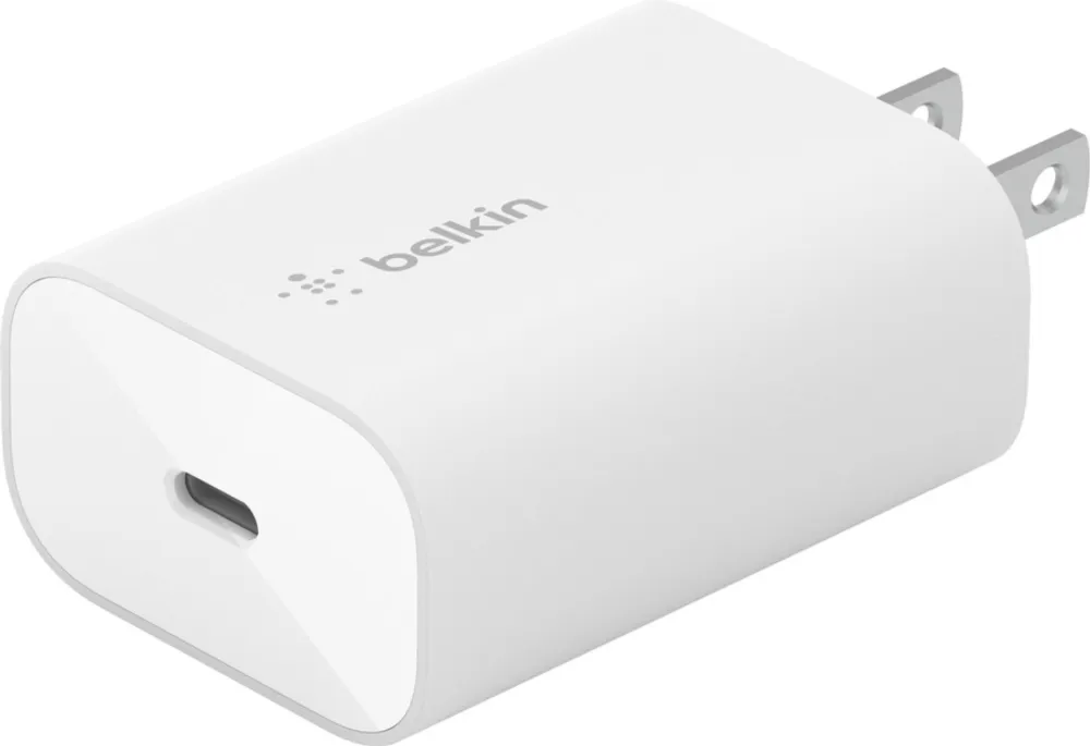 Belkin Chargeur Mural 25W USB-C Power Delivery avec PPS Blanc | WOW! mobile boutique