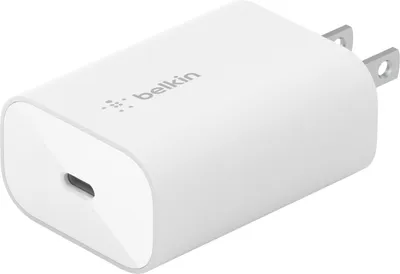 Belkin Chargeur Mural 25W USB-C Power Delivery avec PPS Blanc | WOW! mobile boutique