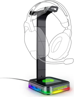 RGB Command Station Headset Stand - Black
