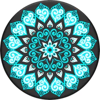 Popgrips Swappable Patterns Device Stand And Grip - Peace Mandala Sky | WOW! mobile boutique