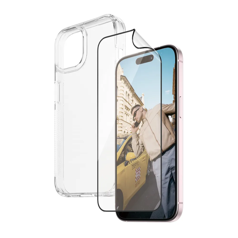 Bundle with HardCase & Matrix Glass for iPhone 15