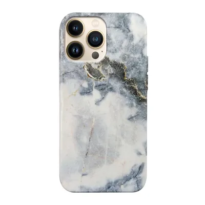iPhone 13 Pro Max Uunique Blue (Blue Quartz Marble ) Nutrisiti Eco Printed Back Case
