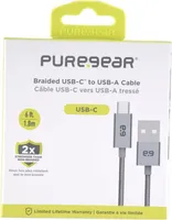 - 6ft Braided USBA to USBC Cable - Space Gray
