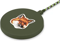 Native Union Le Socle de Chargement sans Fil avec "Fox Head" Vert | WOW! mobile boutique