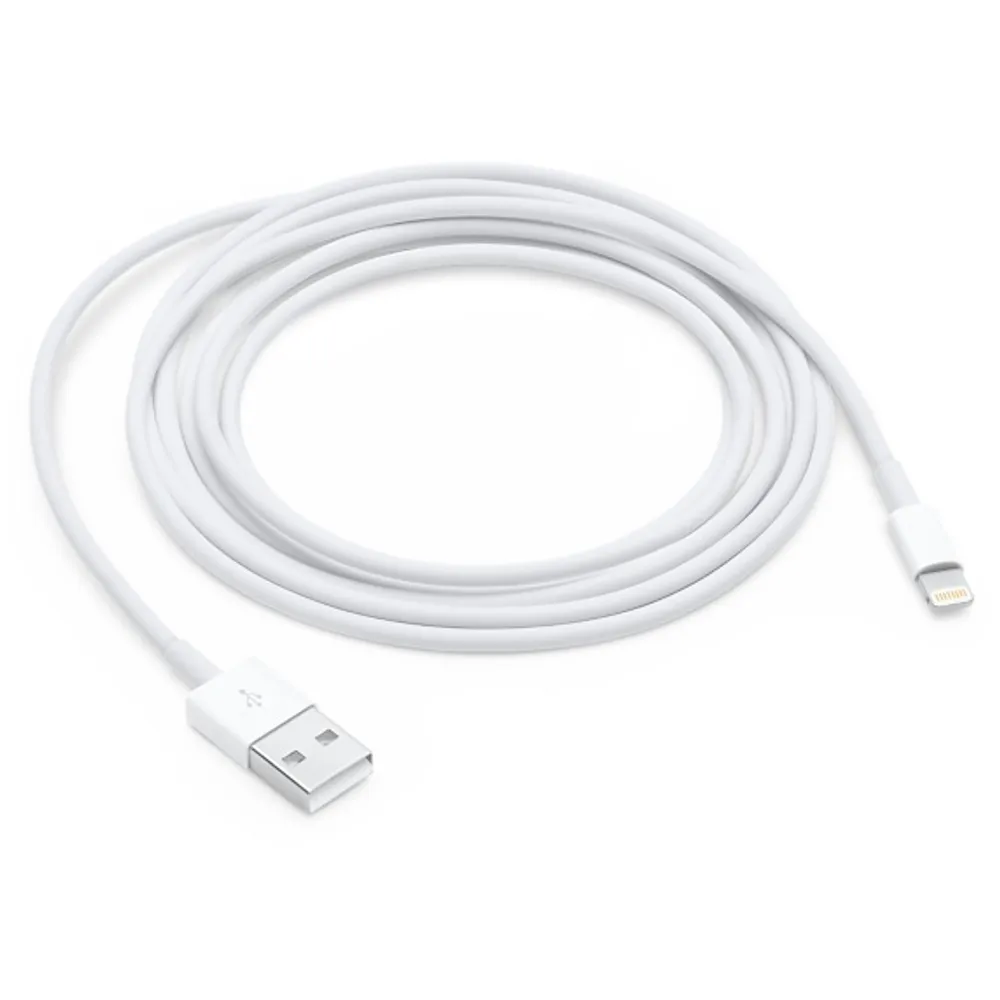 Apple 6' Lightning Charge/Sync Cable - White | WOW! mobile boutique