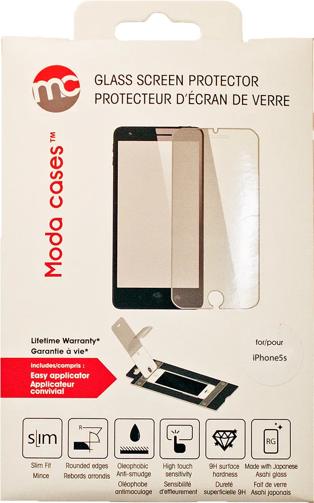 iPhone 5s Glass Screen Protector w/ AP - Clear | WOW! mobile boutique