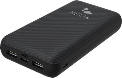 TurboVolt+ 20,000 mAh Power Bank with USB-A & USB-C Ports - Black