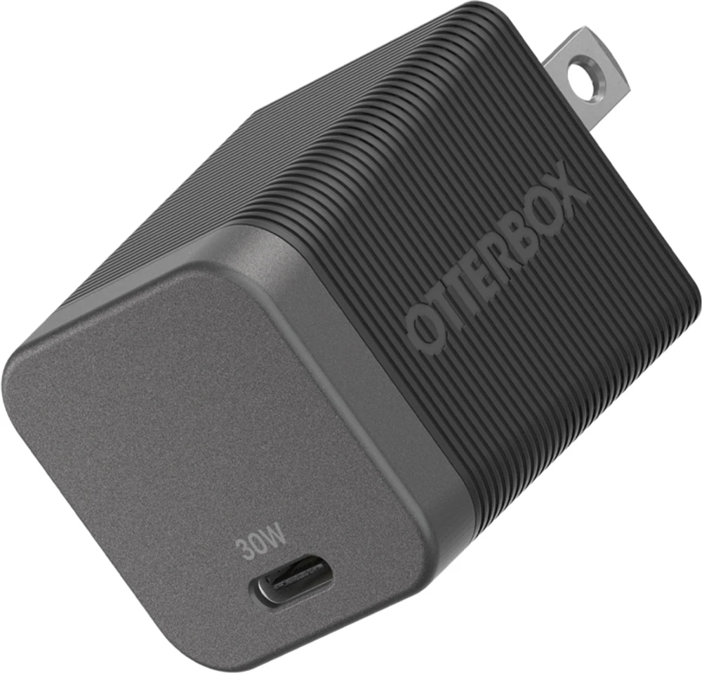 Otterbox Chargeur Mural Premium Pro 30W USB-C Power Delivery GaN Nightshade (Noir) | WOW! mobile boutique