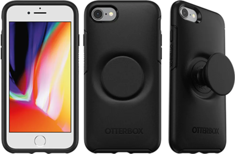 OtterBox iPhone SE/8/7 Otter + Pop Symmetry Series Case - Black | WOW! mobile boutique