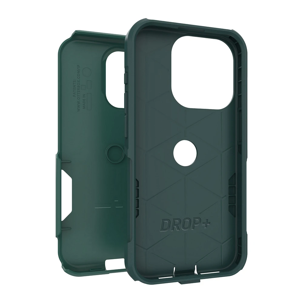 Étui de la série Commuter d'OtterBox – iPhone 15 Pro, vert (Get Your Greens) | WOW! mobile boutique