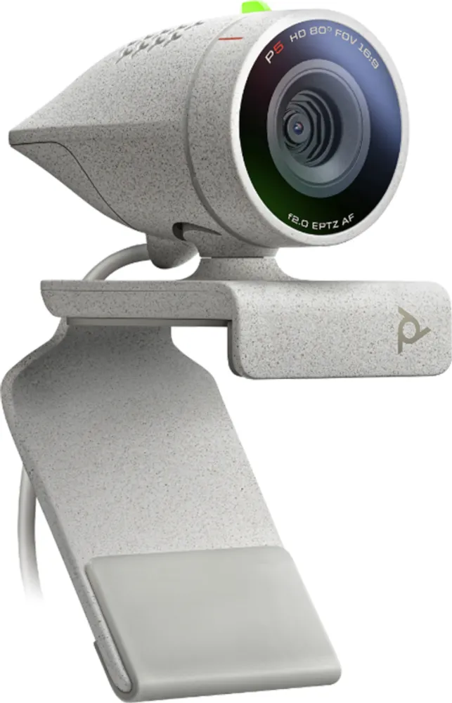 - Poly Studio P5 Web Camera 1080p audio w/ USB 2.0 Cable - White