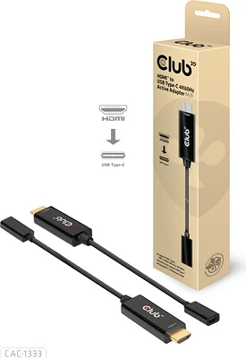 Club3D Adaptateur Actif HDMI vers USB-C 4K60Hz Mâle/Femelle Noir | WOW! mobile boutique