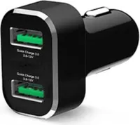 RAM GDS Dual USB CLA Car Charger w/ Qualcomm Quick Charge 3.0