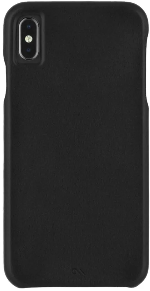 Case-Mate iPhone XS Max Barely There Leather Case - Black | WOW! mobile boutique