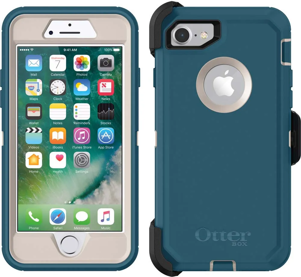 OtterBox iPhone SE/8/7 Defender Case - Black | WOW! mobile boutique