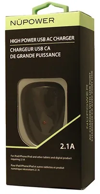 2.1A Wall Charger w/USB Port & Folding Plug | WOW! mobile boutique
