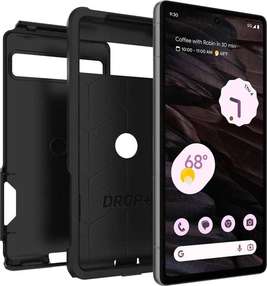 Étui de la série Commuter d'OtterBox - Google Pixel 7a, noir | WOW! mobile boutique