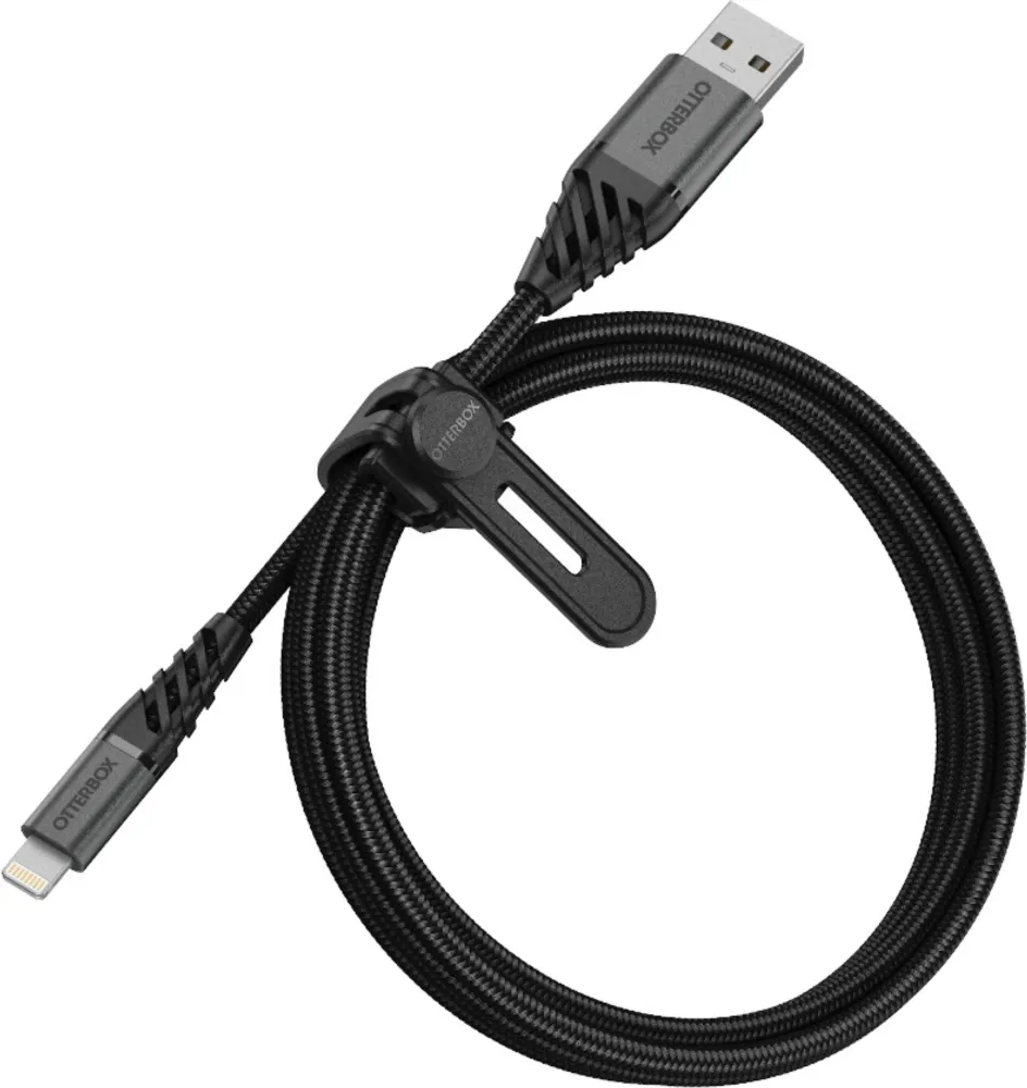 4ft Charge/Sync LIghtning Premium Cable - Black | WOW! mobile boutique