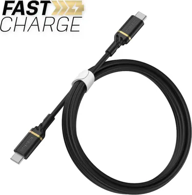 4ft Charge/Sync USB-C to USB-C Fast Charge Cable - Black | WOW! mobile boutique