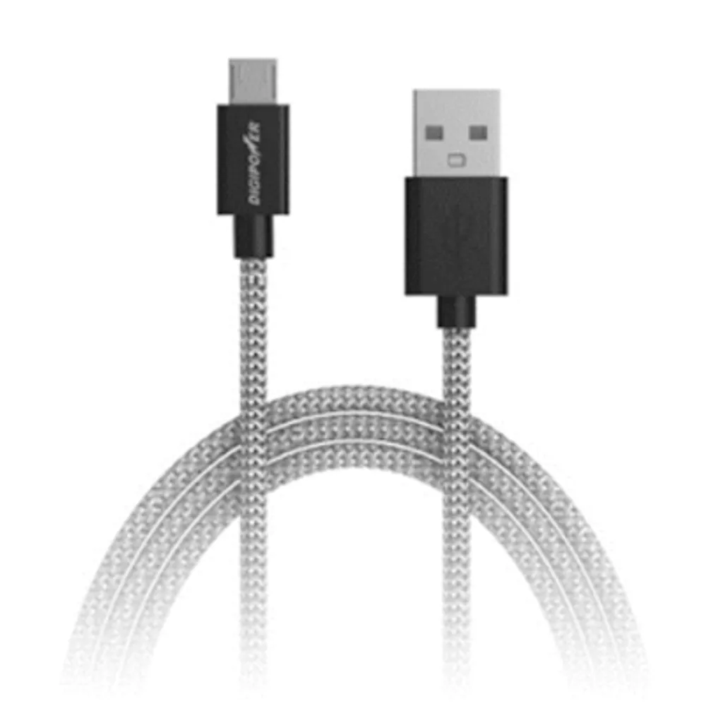 Premium Braided Fabric - 6ft (10m) Micro USB Cable