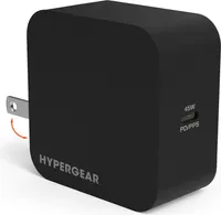 Hypergear 45W PD SpeedBoost Single Port USB-C wall Charger - Black