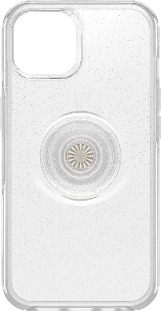 iPhone 14 Plus Otterbox + POP Symmetry Clear Series Case - Silver (Stardust Pop)