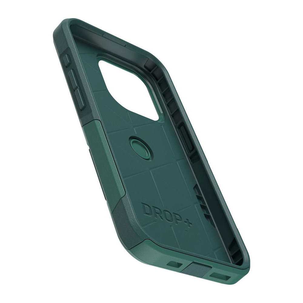 Étui de la série Commuter d'OtterBox – iPhone 15 Pro, vert (Get Your Greens) | WOW! mobile boutique