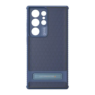 Samsung -  Galaxy S23 Ultra 5G Gear4 D3O Everest Kickstand Case - Blue