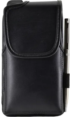 Sonim XP8 Leather Pouch with Metal Clip - Black | WOW! mobile boutique