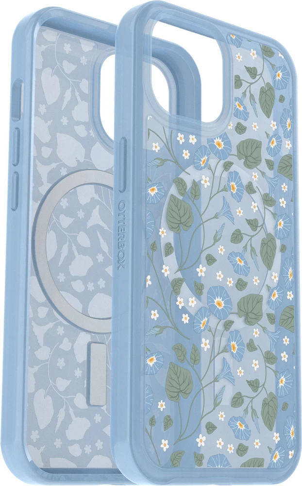 OtterBox Étui Symmetry Clear MagSafe Dawn Floral pour iPhone 15/14/13 | WOW! mobile boutique