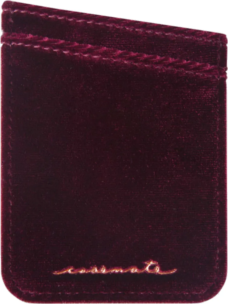 Case-Mate Velvet Pockets Card Holder - Garnet | WOW! mobile boutique