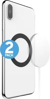 ITSKINS Le Pack MagRing 2 rend tout Appareil Compatible Qi et MagSafe Noir | WOW! mobile boutique