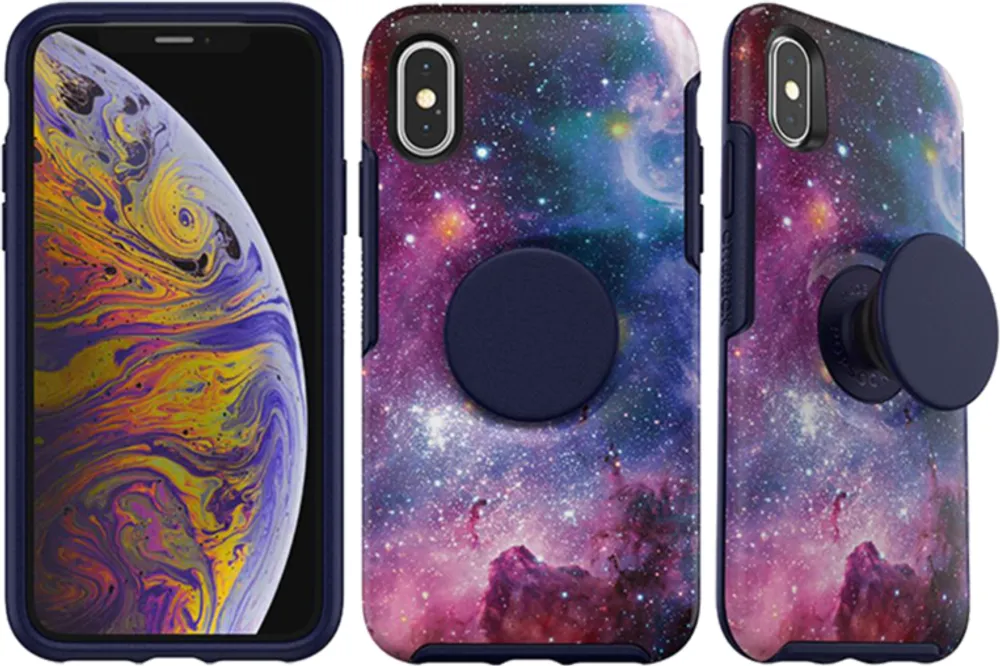 iPhone XS/X Otter + Pop Symmetry Series Case - White Marble | WOW! mobile boutique