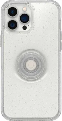 iPhone 14 Plus Otterbox + POP Symmetry Clear Series Case - Silver (Stardust Pop)