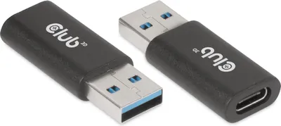 - USB 3.2 to USB-C 3.2 Adapter M/F Black