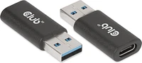 - USB 3.2 to USB-C 3.2 Adapter M/F Black