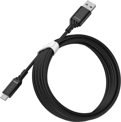 OtterBox Usb A To Usb C Cable 3m - Black | WOW! mobile boutique