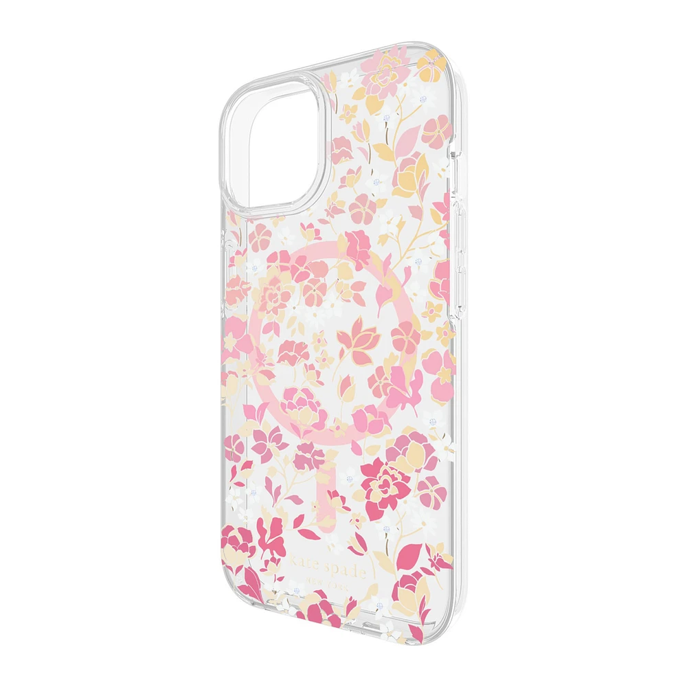 iPhone 15/14/13 Kate Spade Protective Hardshell MagSafe Case - Flowerbed | WOW! mobile boutique