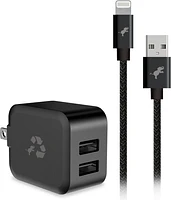 Bundle with USB-A to Lightning Cable Black | WOW! mobile boutique