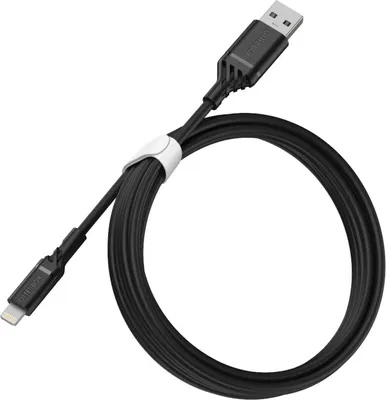 Usb A To Apple Lightning Cable 2m - Black | WOW! mobile boutique
