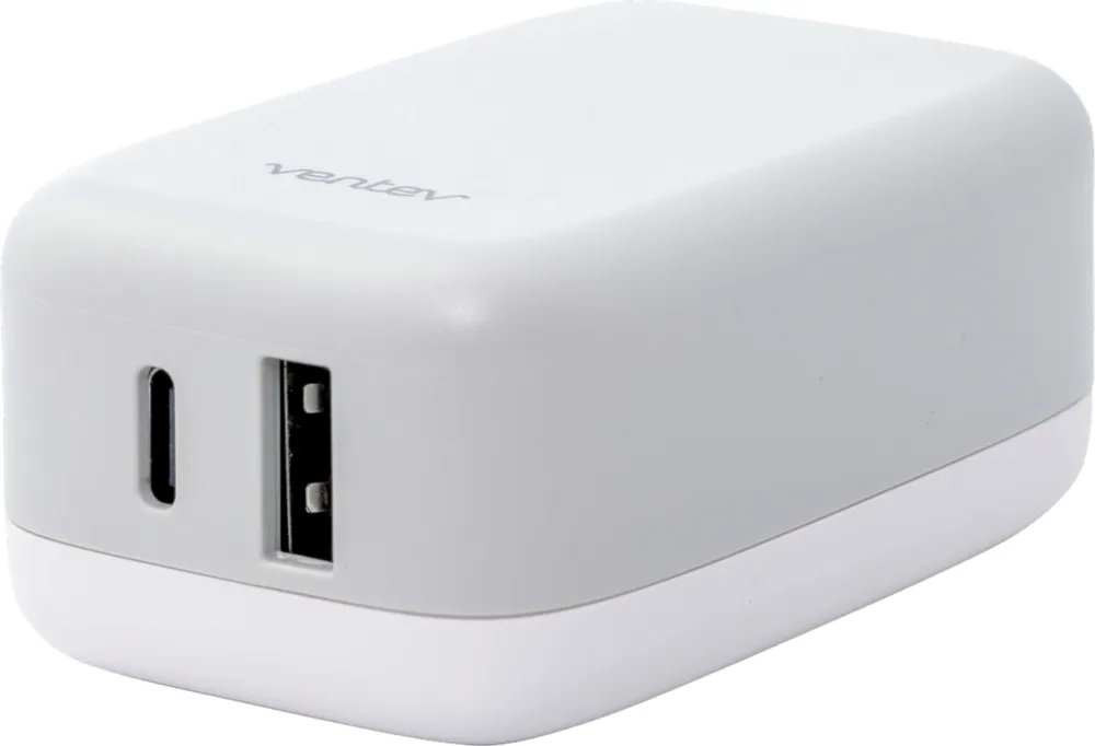 27w Dual Usb C And Usb A Wall Charger