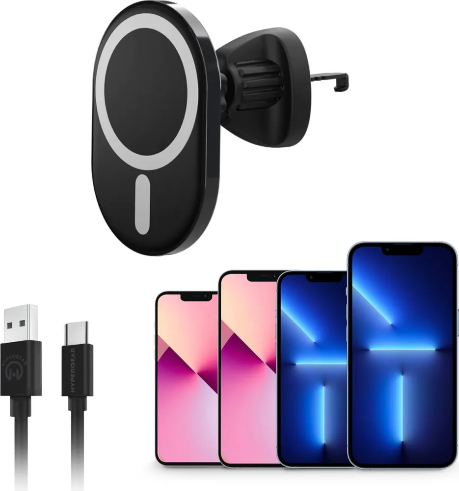 HyperGear - 15W Vent Clip Magnetic Wireless Car Charger