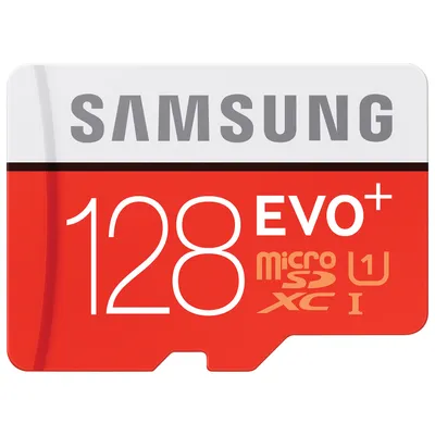 MicroSDXC EVO+ Memory Card w/ Adapter 128GB