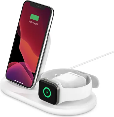 BOOST↑CHARGE™ 3-1 Wireless Charger for iPhone + Watch + AirPods | WOW! mobile boutique