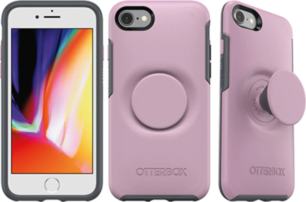 OtterBox iPhone SE/8/7 Otter + Pop Symmetry Series Case - Black | WOW! mobile boutique